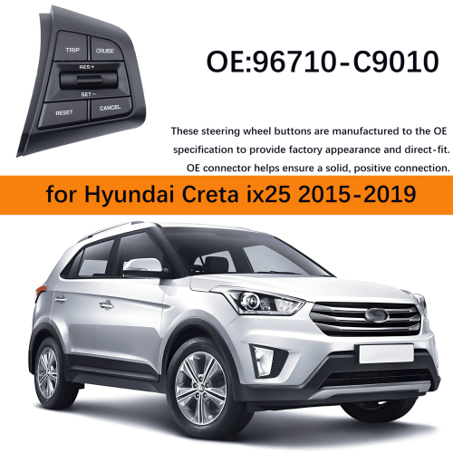 Ανταλλακτικά κουμπιά ελέγχου τιμονιού για Hyundai Creta Ix25 2015-2019, διακόπτης 1