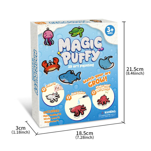 Κιτ ζωγραφικής υφής 3D Aqua Puffs – 15 τεμαχίων χωρίς ακαταστασία 1