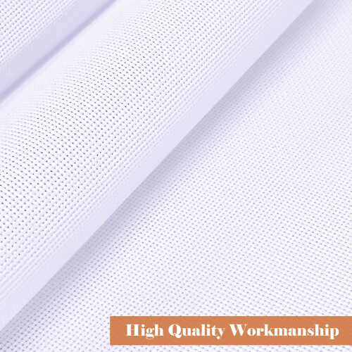 Ύφασμα Aida Cloth14Count Cross Stitch, 6 τεμάχια λευκό βαμβακερό υλικό κεντήματος για 2