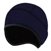 Gorro de invierno azul marino de poliéster para ciclismo.