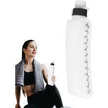 330-ml-Quetschwasserflasche mit staubdichtem Deckel und gebogenem Griff