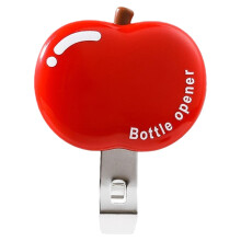 Abrebotellas magnético con forma de manzana, a prueba de fugas, 1 unidad.