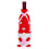 Stickat vinflaskskydd med hjärtmönster, gnomdesign, 1 st. 1