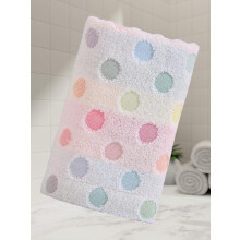 Prosop de mână absorbant, cu model colorat, puncte, pachet de 1