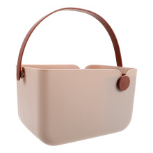 Panier de rangement de douche rose en PP et TPR1Set