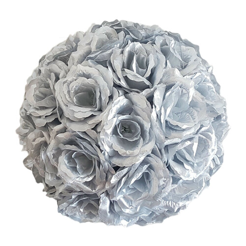 Rosa in plastica realistica, diametro 15 cm