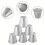 5er-Pack wiederverwendbare Aluminium-Backförmchen 5