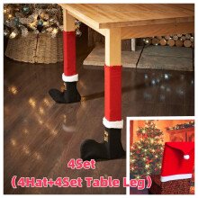 Vánoční potahy na židle, Santa Claus, design 4 kusů