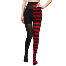 Veelkleurige gestreepte panty voor feestjes, 1 paar