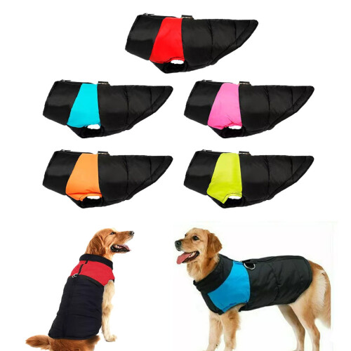 Suéter para cães, colete acolchoado e quente para cães grandes XL Pink