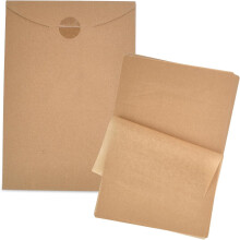 Folhas de papel vegetal não branqueado, 30,5 x 40,6 cm, pacote com 500 unidades
