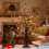 Red Berry Blossom Twinkling Tree LED Decor, Battery/USB 1