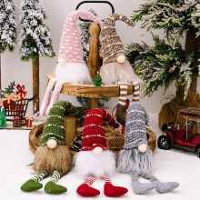 Peluche Gnome de Noël, Décoration et Cadeau Vert pour les Fêtes – Compatible avec les articles en liquidation de Noël