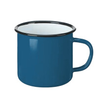 Emalj campingmugg vit metall 355 ml