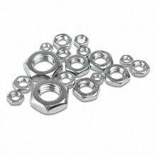 Piulițe hexagonale subțiri DIN439, oțel inoxidabil 304, M3–M20