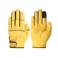 Guantes de trabajo de cuero de vaca para trabajadores, soldadura, protección de seguridad, jardinería, deportes, motociclistas y conductores.