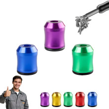 Vahva magneettinen ruuvirengas 1/4" ja 6,35 mm:n kuusiokoloruuveille, 3 kpl