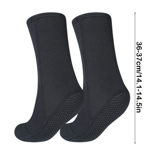 Dive Socks Black Heavy Duty Waterproof Neoprene Size S 2