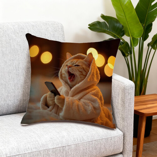 Μαξιλαροθήκες με animal print, ύφασμα ανθεκτικό στους λεκέδες, 18x18 ίντσες