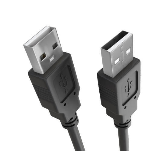 USB A til A-kabel USB2.0 1,8 m svart