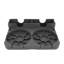 Escurridor de silicona para agua y biberones, color gris.