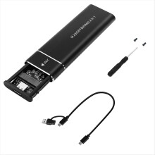 Θήκη M2SSD USB3.1Type-C10Gbps Μαύρο