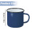 Emalj campingmugg vit metall 355 ml 3
