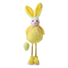Påskeharefigur plysornament 1 stk. 9,5 x 28 cm