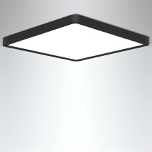 Plafoniera a LED nera, quadrata da 9 pollici
