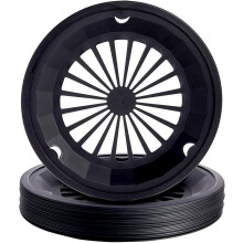 Porte-assiette en carton 10,3 pouces noir réutilisable