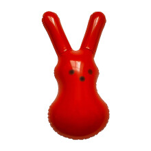 Oppblåsbar påskeharepynt 33 cm
