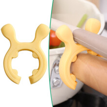 Poignée de casserole multifonction en silicone avec support pour spatule, porte-cuillère antidérapant et soupape de vapeur – Compatible avec