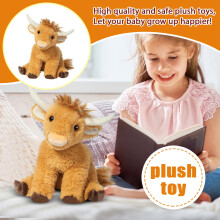 Cow Plush Toy Soft Stuffed Animal 13.7 inches