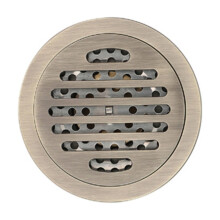 4 inch round shower drain with removable strainer cover