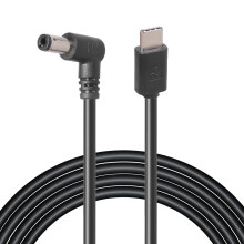 USB-C auf DC 5,5 2,5 mm 90-Stromkabel 9 V/12 V/20 V
