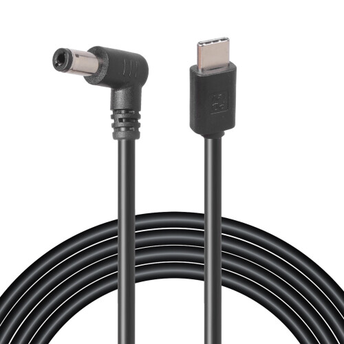 USB-C auf DC 5,5  2,5 mm 90-Stromkabel 9 V/12 V/20 V