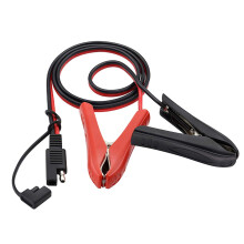 Multifunctionele 2-pins kabel met klemmen voor het opladen van motoren op zonne-energie, onderhoudskabel, stroomvoorziening, 100 cm