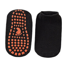Toddler Socks - Toddler Grip Socks Silicone Non- Bottom Soft Floor Socks For Indoor Play Learning Walking - Kids Socks,Color:Black,Size:2-3 Years