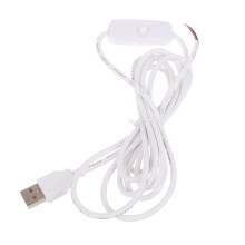 USB-kabel voor LED-stripverlichting met aan/uit-schakelaar. Handige USB-voedingskabel met aan/uit-schakelaar voor eenvoudige bediening.