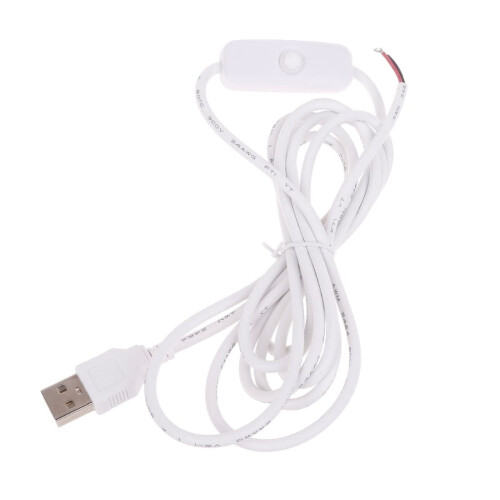 Cablu de alimentare USB convenabil cu bandă LED USB cu comutator pornit/oprit pentru control ușor