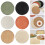 Ronde katoenen boho placemats (2 stuks) bruin 1