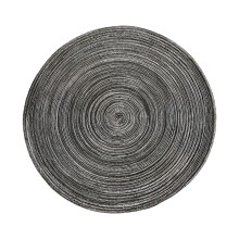 stuk ronde katoenen gevlochten placemat van 38 cm, antislip en hittebestendig, decoratie voor keukentafel in landelijke stijl, geschikt voor binnen