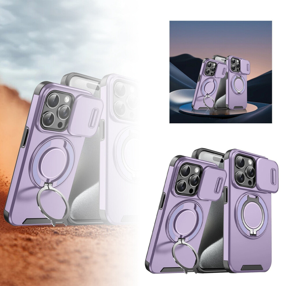 17 Pro Max Shockproof Case With Slide And 360 Stand Ring 974856853311