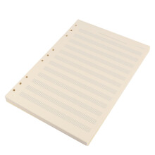 KALLORY Loose Staff Paper 100 Sheets White Music Composition Paper for Musicians
