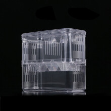 Transparent Hatchery Incubator Double Functional Aquarium Breeding Tank for Ornamental Fish 1 Set