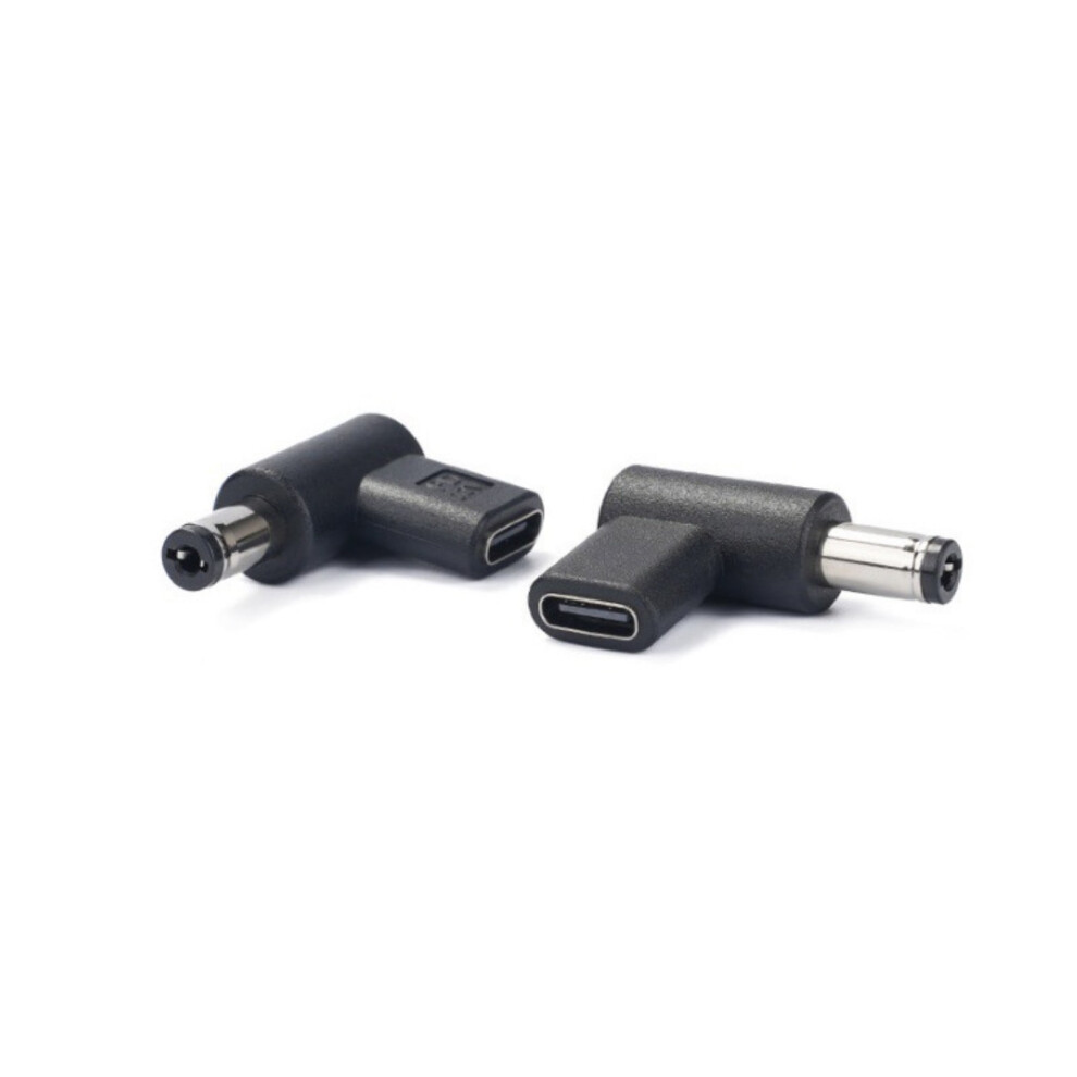 Usb C To Dc9v 12V 20V 28V Adapter Type C Female To 5.5X2.1mm 5.5X2.5mm Plug 90 Degree Angled For Fast Charging 9402001117878