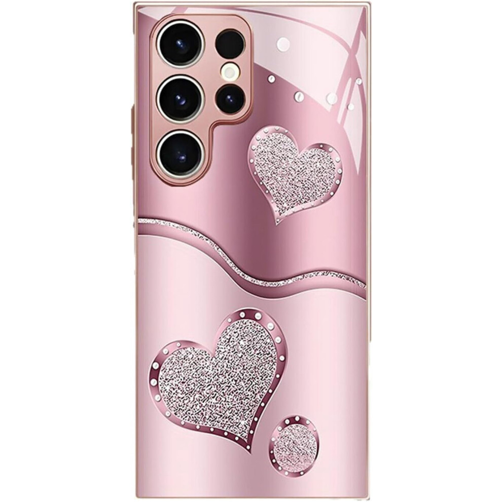 Tempered Glass Case For Samsung Galaxy S21-S25 Pink 9058772194930