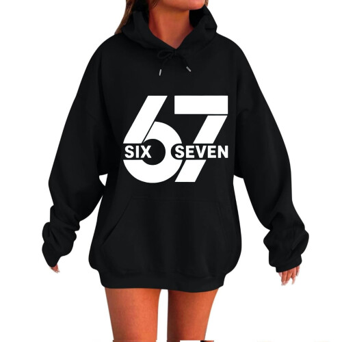 6 7 Felpa con cappuccio per autunno/inverno, comodo pullover in pile
