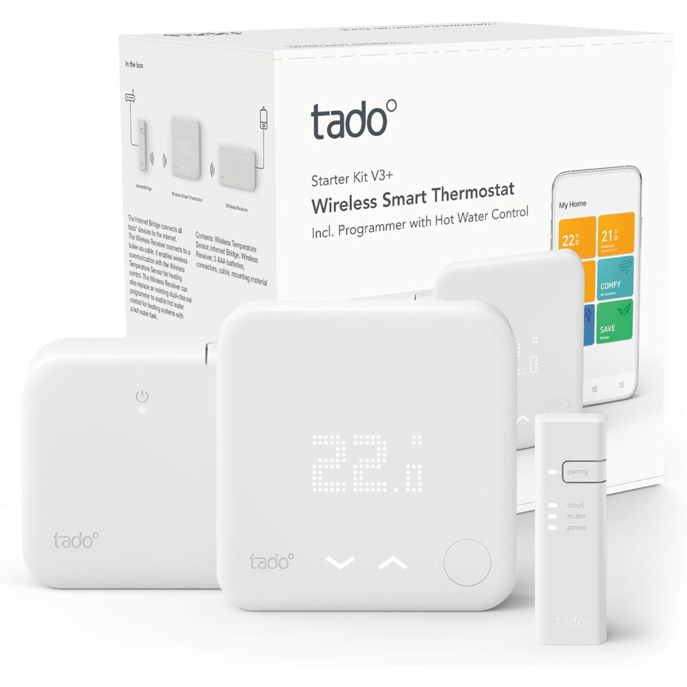 Tado Thermostat Starter Kit V3+ Wireless Heating