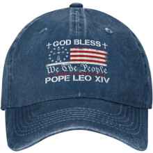 Bavlnená čiapka s motívom Boha žehnaj pápeža Leva XIV. unisex